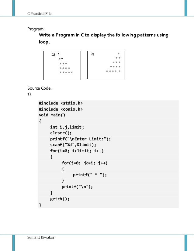 pattern programs in c++ c program to print patterns of numbers and alphabets
